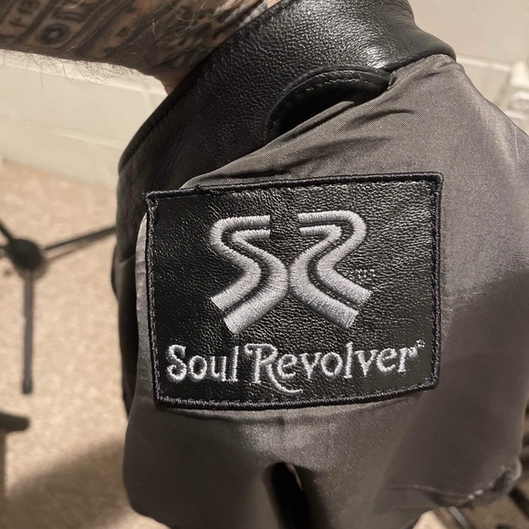 Soul Revolver Large Men’s Leather Riding Jacket - Picture 4 of 6